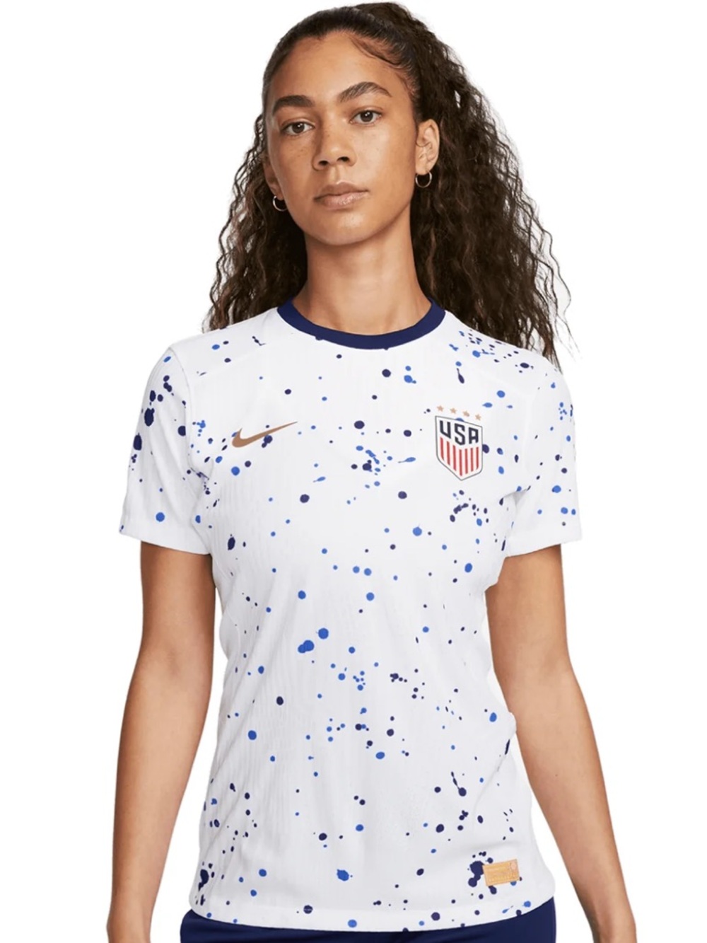 Women’s SMALL Nike USMNT 2023 Paint Splatter Soccer Jersey Dri-FIT FIFA